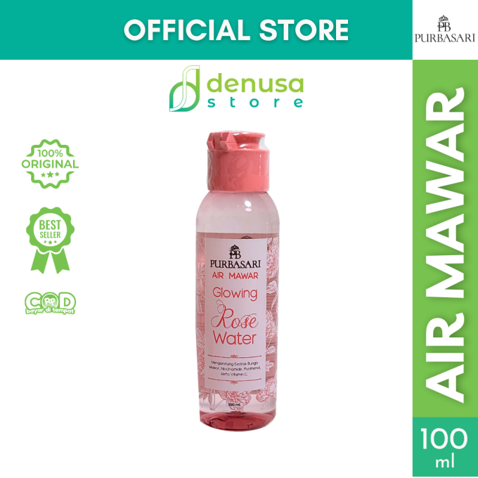 PURBASARI Air Mawar Glowing Rose Water 100 ml