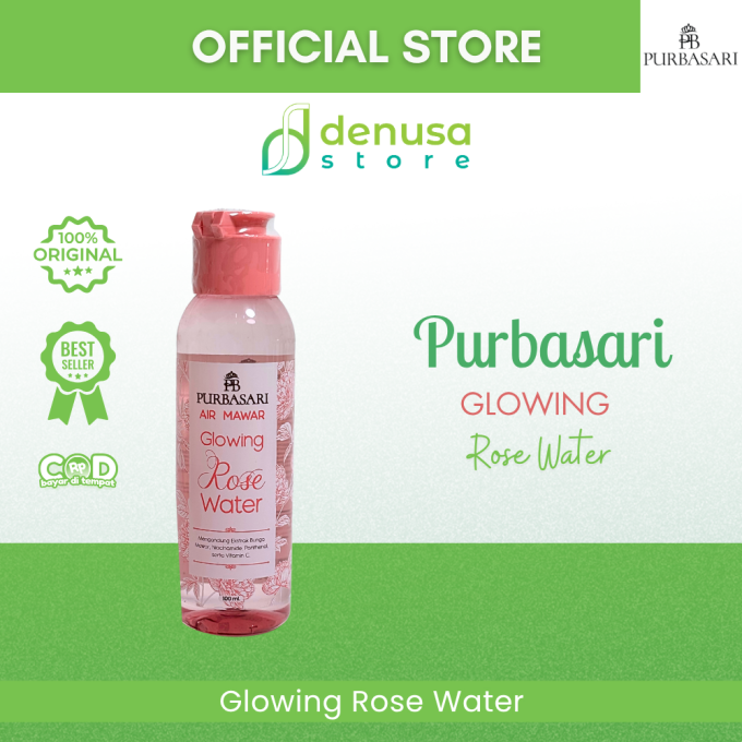 PURBASARI Air Mawar Glowing Rose Water 100 ml
