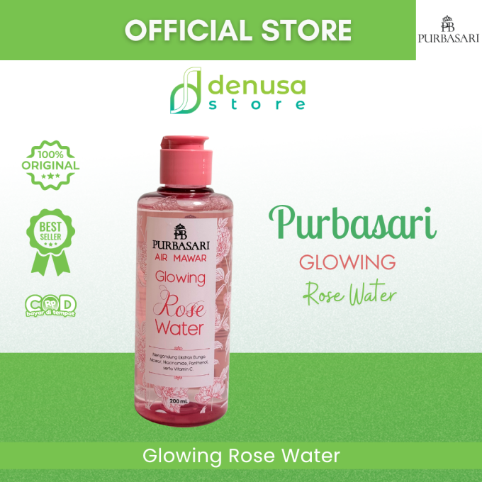 PURBASARI Air Mawar Glowing Rose Water 200 ml