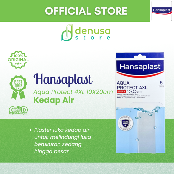HANSAPLAST Aqua Protect 4XL Steril 10x20cm 5 Lembar