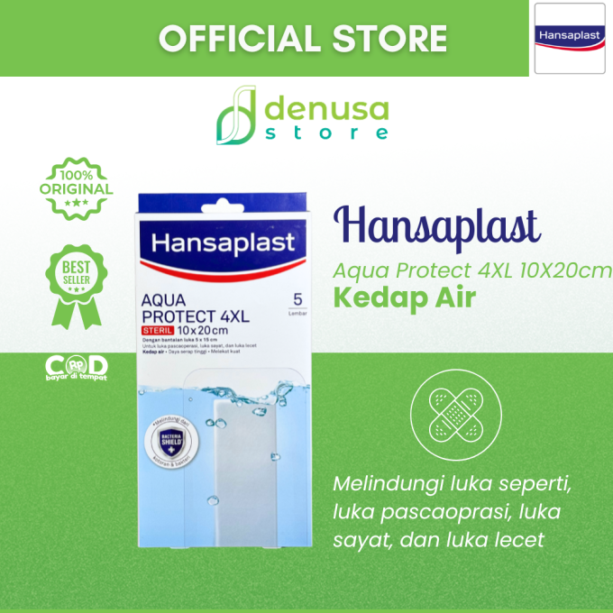 HANSAPLAST Aqua Protect 4XL Steril 10x20cm 5 Lembar