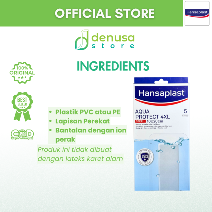 HANSAPLAST Aqua Protect 4XL Steril 10x20cm 5 Lembar