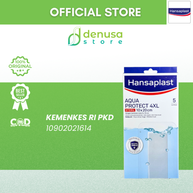 HANSAPLAST Aqua Protect 4XL Steril 10x20cm 5 Lembar
