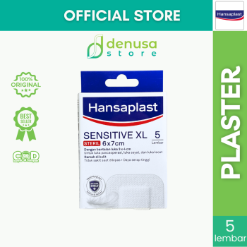 HANSAPLAST Sensitive XL Steril 6x7cm 5 Lembar