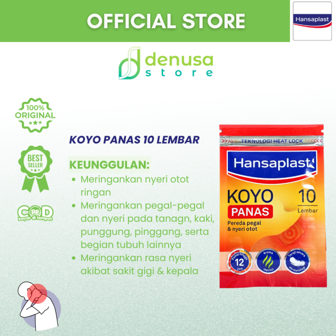 HANSAPLAST Koyo Panas 1 Sachet isi 10 lembar