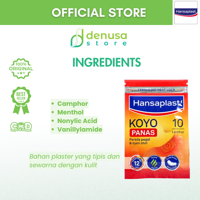 HANSAPLAST Koyo Panas 1 Sachet isi 10 lembar