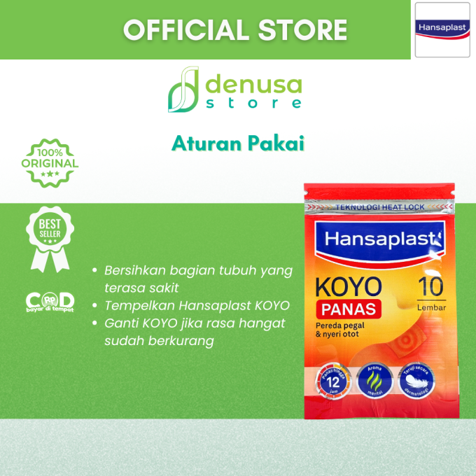 HANSAPLAST Koyo Panas 1 Sachet isi 10 lembar