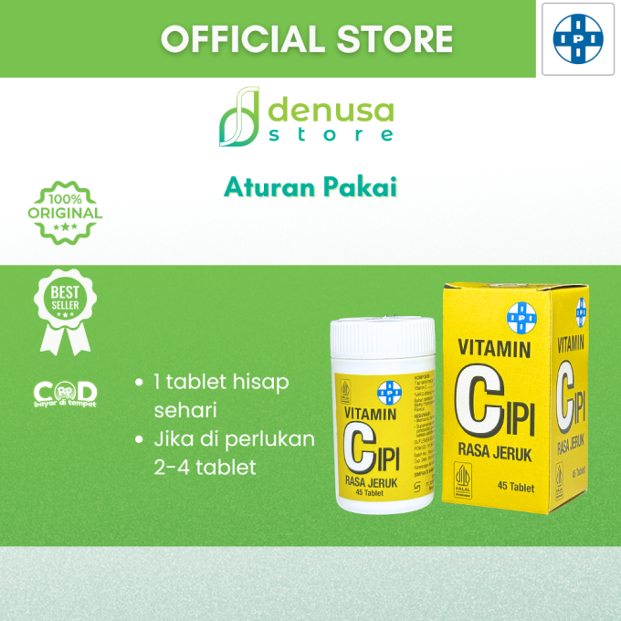 IPI Vitamin C Rasa Jeruk 45 Tablet
