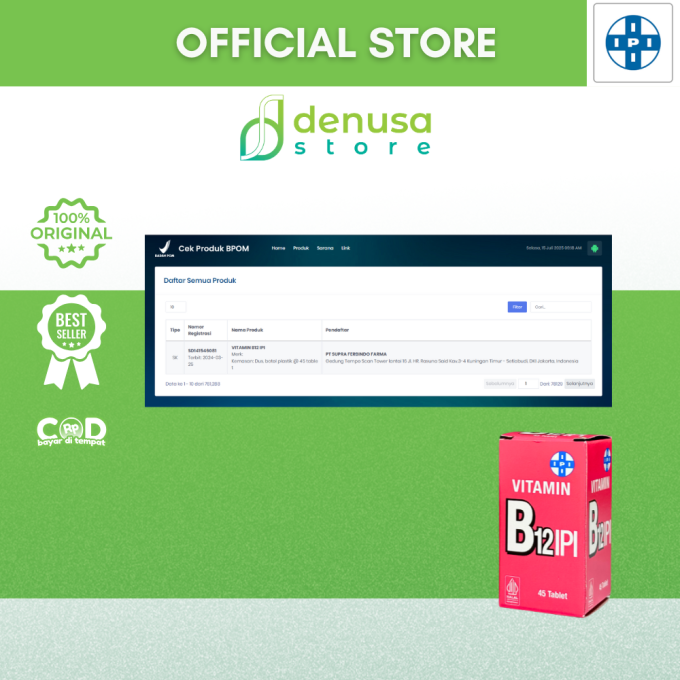 IPI Vitamin B12 45 Tablet
