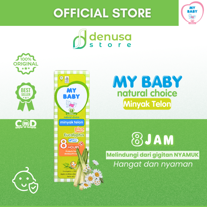 MY BABY Minyak Telon Plus Eucalyptus 8 Jam 60 ml