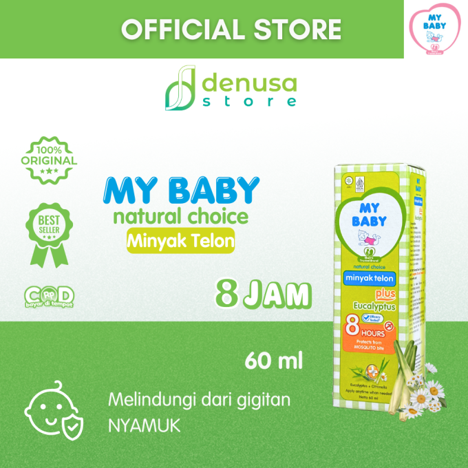 MY BABY Minyak Telon Plus Eucalyptus 8 Jam 60 ml