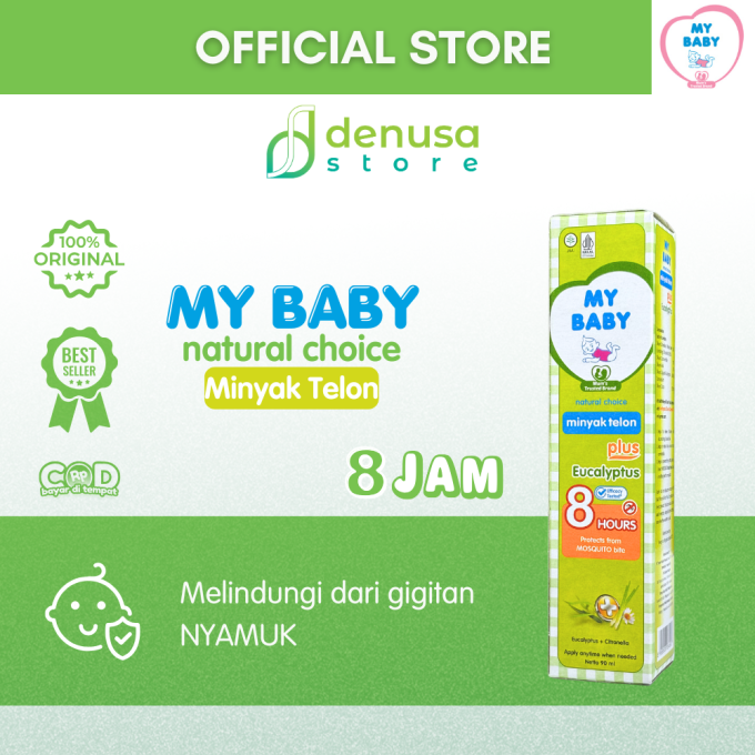 MY BABY Minyak Telon Plus Eucalyptus 8 Jam 90 ml