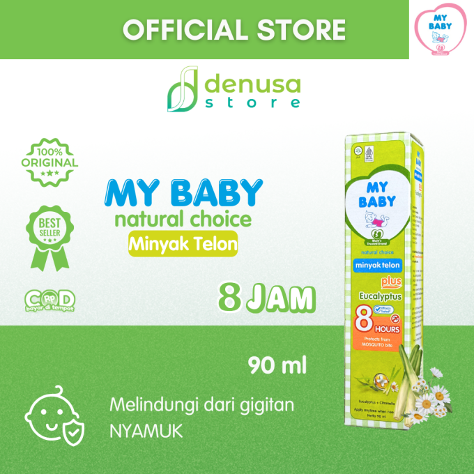 MY BABY Minyak Telon Plus Eucalyptus 8 Jam 90 ml