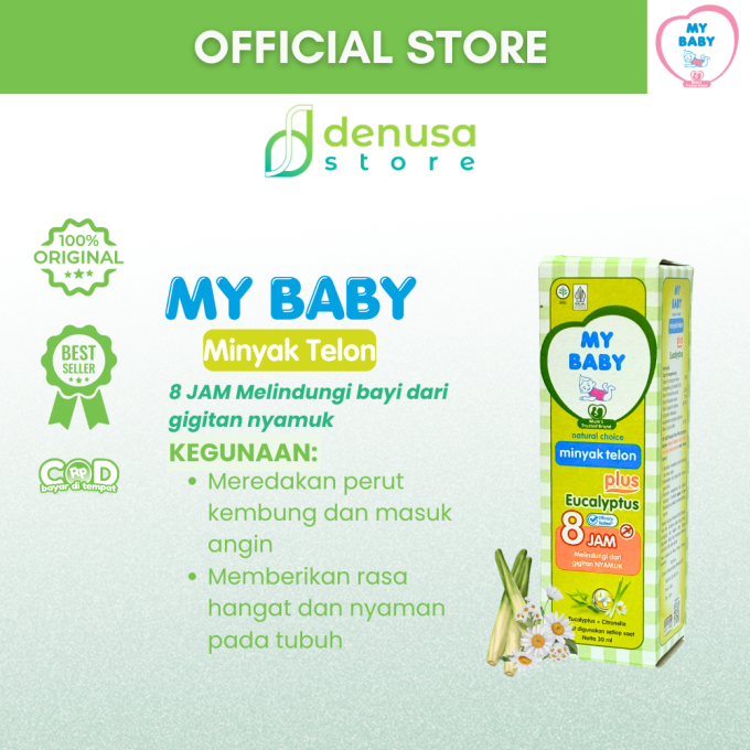 MY BABY Minyak Telon Plus Eucalyptus 8 Jam 30 ml