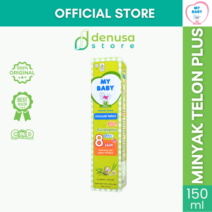 MY BABY Minyak Telon Plus Eucalyptus 8 Jam 150 ml