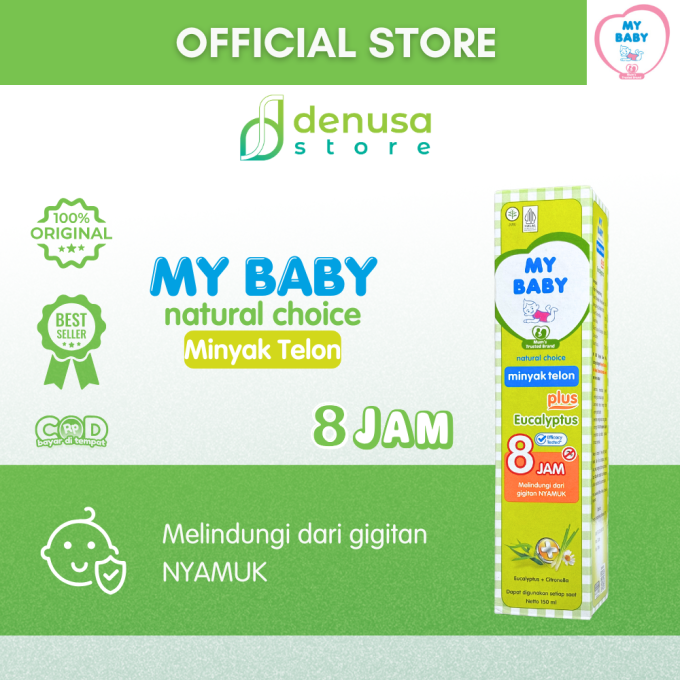 MY BABY Minyak Telon Plus Eucalyptus 8 Jam 150 ml