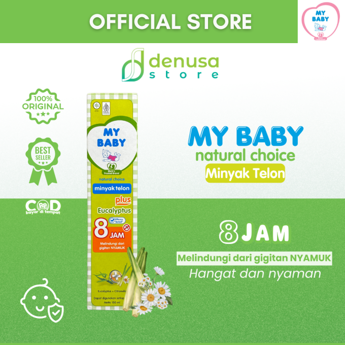MY BABY Minyak Telon Plus Eucalyptus 8 Jam 150 ml