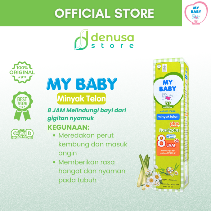 MY BABY Minyak Telon Plus Eucalyptus 8 Jam 150 ml