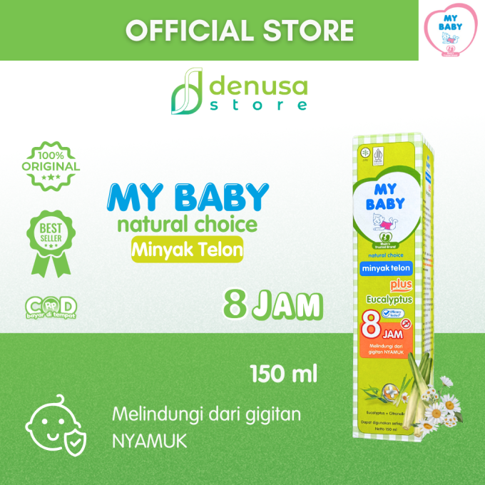 MY BABY Minyak Telon Plus Eucalyptus 8 Jam 150 ml