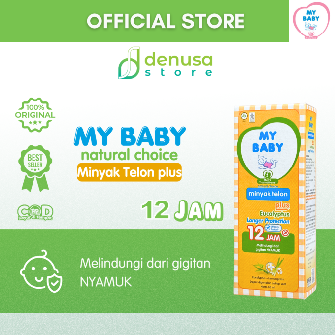 MY BABY Minyak Telon Plus Eucalyptus Longer Protection 12 Jam 60 ml