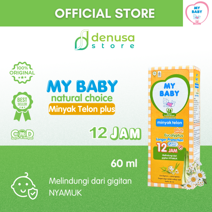 MY BABY Minyak Telon Plus Eucalyptus Longer Protection 12 Jam 60 ml