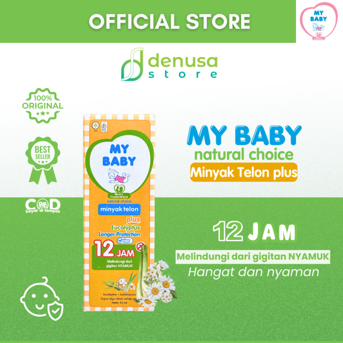 MY BABY Minyak Telon Plus Eucalyptus Longer Protection 12 Jam 90 ml