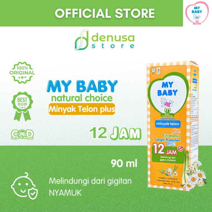 MY BABY Minyak Telon Plus Eucalyptus Longer Protection 12 Jam 90 ml