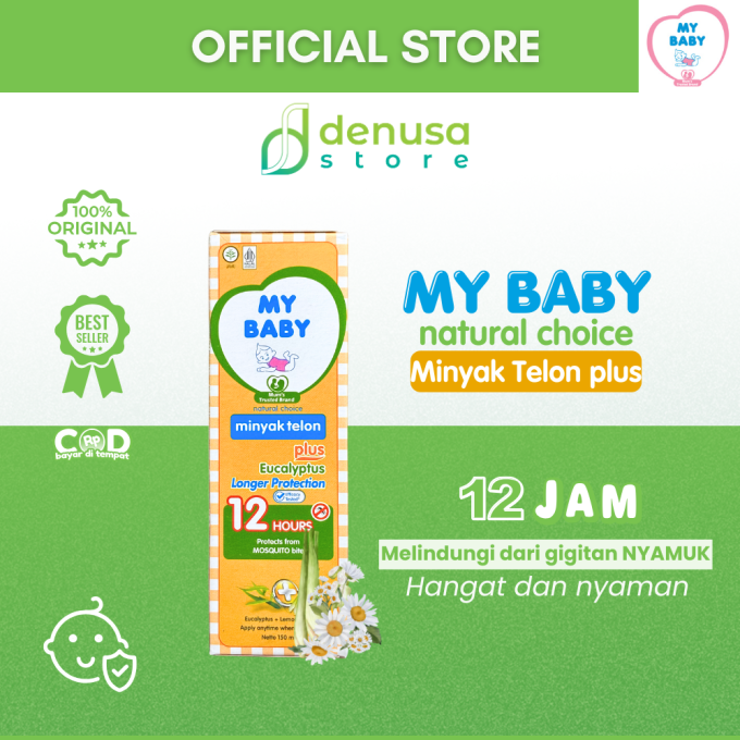 MY BABY Minyak Telon Plus Eucalyptus Longer Protection 12 Jam 150 ml