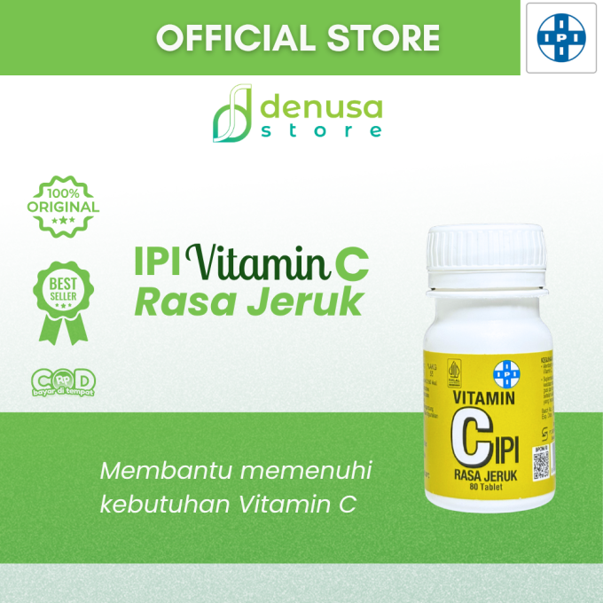 IPI Vitamin C Rasa Jeruk 80 Tablet