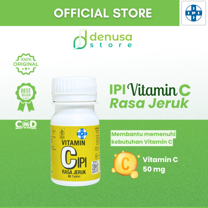 IPI Vitamin C Rasa Jeruk 80 Tablet