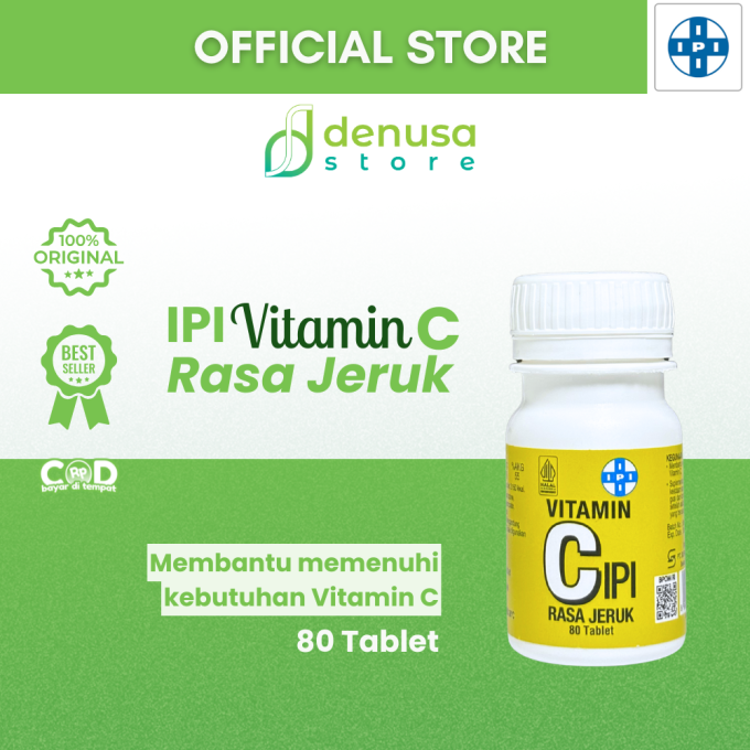 IPI Vitamin C Rasa Jeruk 80 Tablet