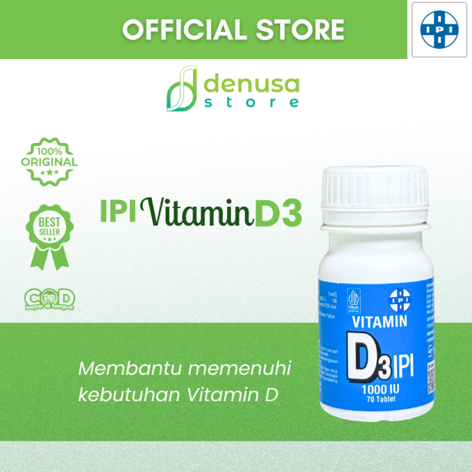 IPI Vitamin D3 1000 IU 70 Tablet