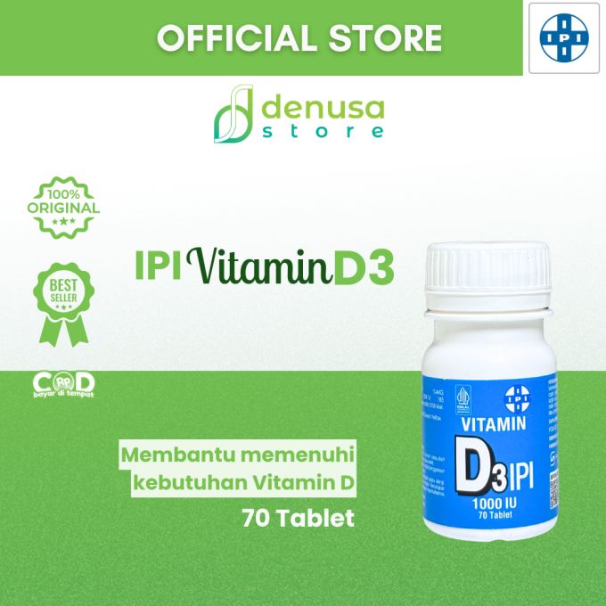 IPI Vitamin D3 1000 IU 70 Tablet