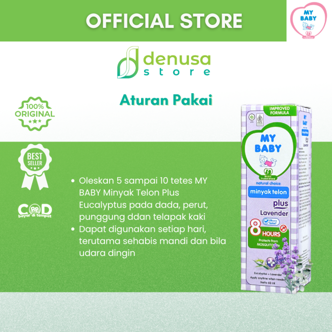 MY BABY Minyak Telon Plus Lavender 8 Jam 60 ml