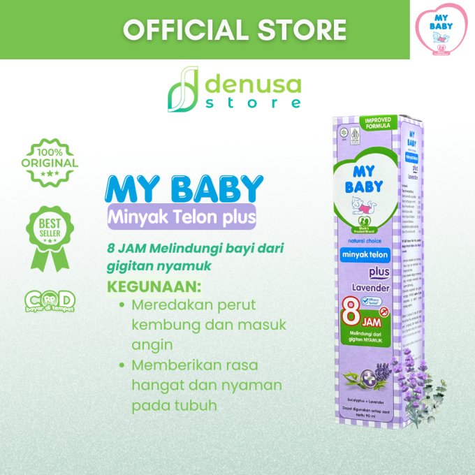 MY BABY Minyak Telon Plus Lavender 8 Jam 90 ml