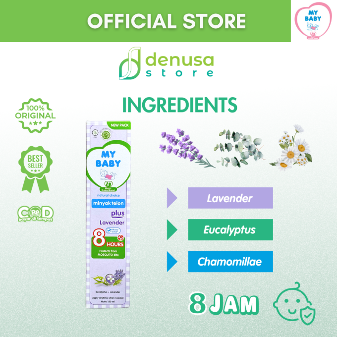 MY BABY Minyak Telon Plus Lavender 8 Jam 150 ml