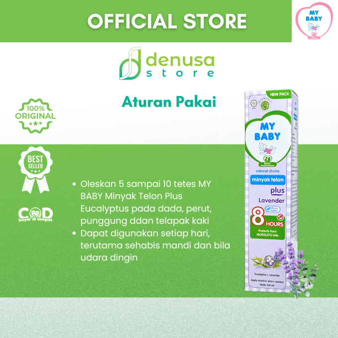 MY BABY Minyak Telon Plus Lavender 8 Jam 150 ml