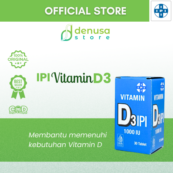 IPI Vitamin D3 1000 IU 30 Tablet