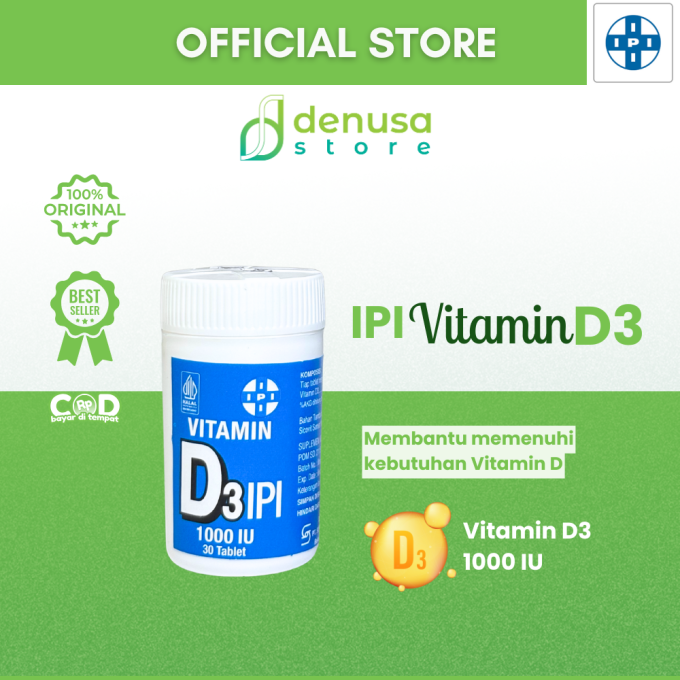 IPI Vitamin D3 1000 IU 30 Tablet