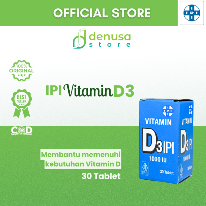 IPI Vitamin D3 1000 IU 30 Tablet