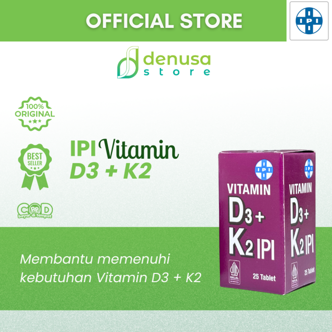 IPI Vitamin D3 + K2 25 Tablet