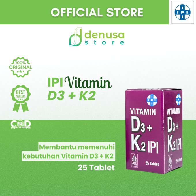 IPI Vitamin D3 + K2 25 Tablet