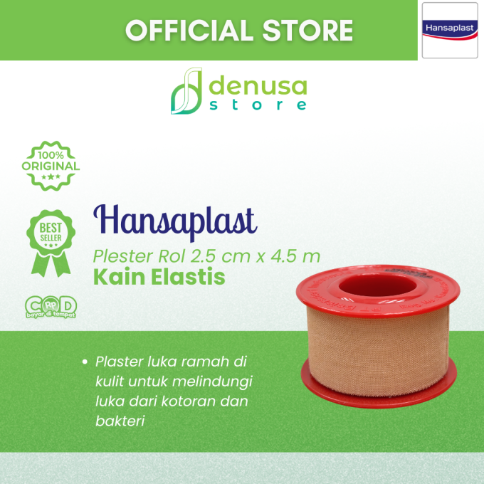 HANSAPLAST Plester Rol Kain Lentur 2.5 cm x 4.5 m