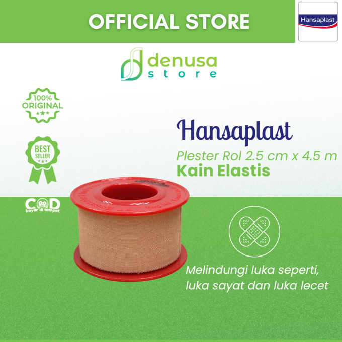 HANSAPLAST Plester Rol Kain Lentur 2.5 cm x 4.5 m