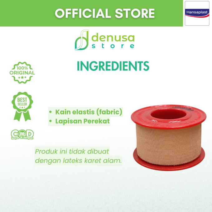 HANSAPLAST Plester Rol Kain Lentur 2.5 cm x 4.5 m