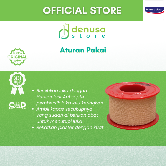 HANSAPLAST Plester Rol Kain Lentur 2.5 cm x 4.5 m