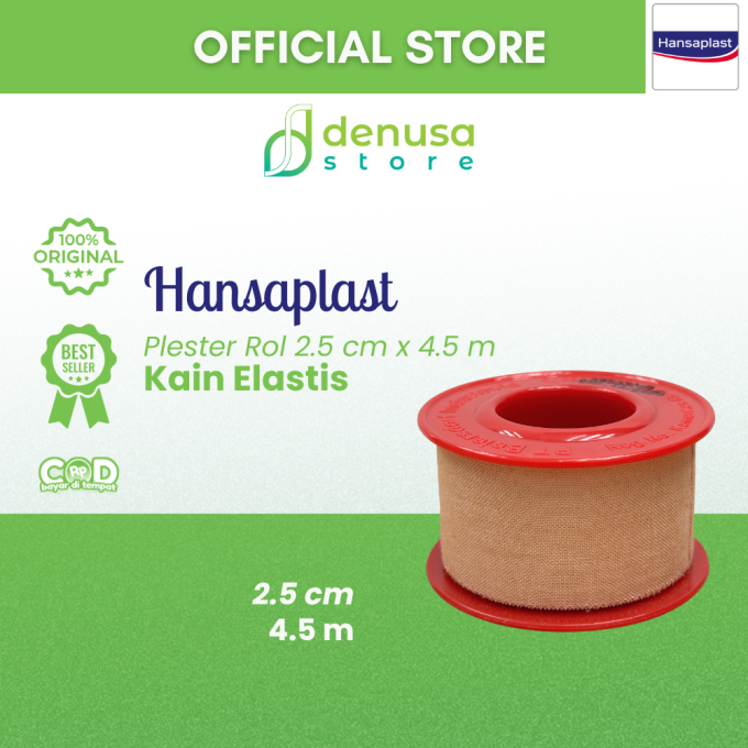 HANSAPLAST Plester Rol Kain Lentur 2.5 cm x 4.5 m