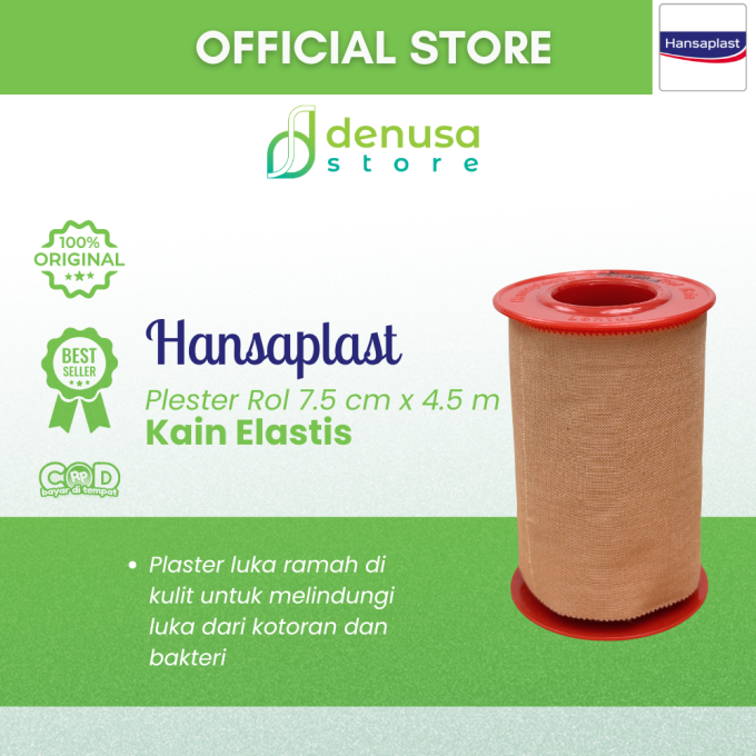 HANSAPLAST Plester Rol Kain Lentur 7.5 cm x 4.5 m