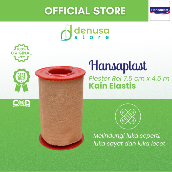 HANSAPLAST Plester Rol Kain Lentur 7.5 cm x 4.5 m