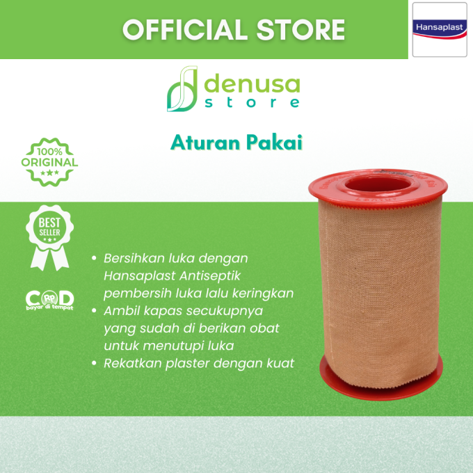 HANSAPLAST Plester Rol Kain Lentur 7.5 cm x 4.5 m